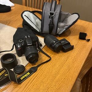 Nikon Black DSLR Camera with Lens Kit